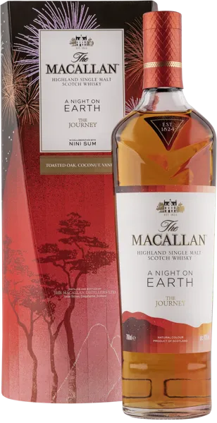 Изображение Виски односолодовый Макаллан ночь на земле в шотландии Макаллан п/у, 0,7 л