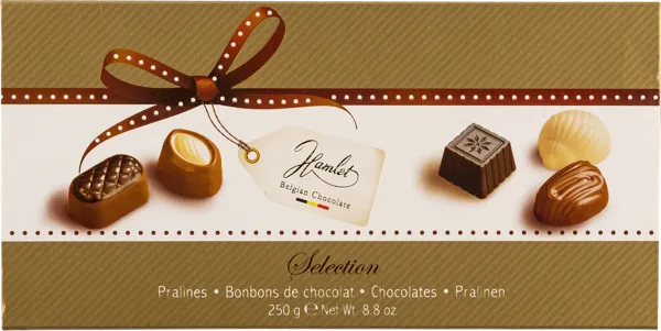 Изображение Конфеты шоколадные Гамлет ассорти пралине селекшн Гамлет кор, 250 г