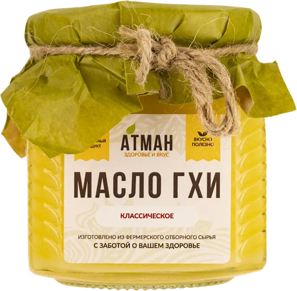 Изображение Масло топленое сливочное Атман ГХИ классическое Шкляр Д.А. ИП с/б, 200 г