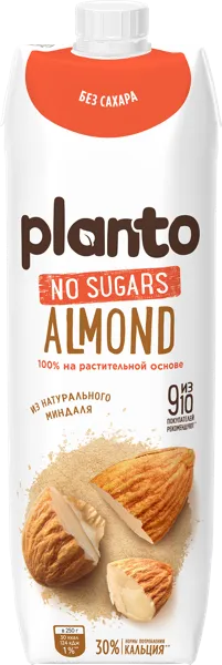 Изображение Напиток миндальный Планто 1,2% без сахара Эйч энд Эн т/п, 1 л