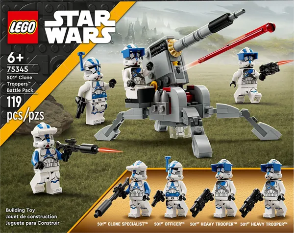 Изображение Конструктор с 6 лет 75345 Лего звездные войны боевой набор клонов 501 Лего к/у, 1 шт