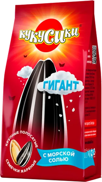 Изображение Семечки подсолнечника Кукусики гигант полосатые Наникова ИП м/у, 180 г