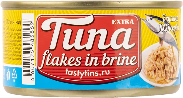 Изображение Тунец в собственном соку Вкусные консервы рубленый Тропикал Фуд ж/б, 185 г