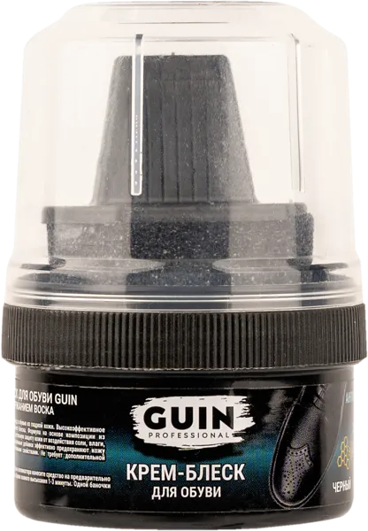 Изображение Крем-блеск для обуви Гуин с губкой Авагимян ИП п/у, 60 мл