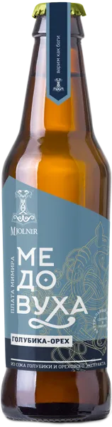 Изображение Медовуха Голубика Орех п/сл 4,7% н/ф Мьелнир Плата Мимира Традиции Предков с/б, 0,5 л