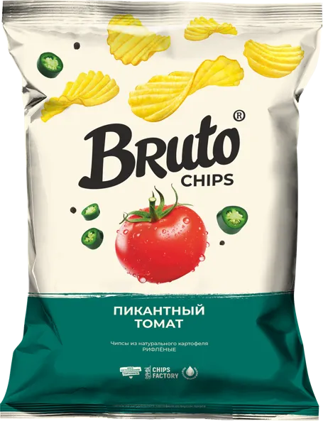 Изображение Чипсы картофельные Бруто пикантный томат Стамба м/у, 120 г