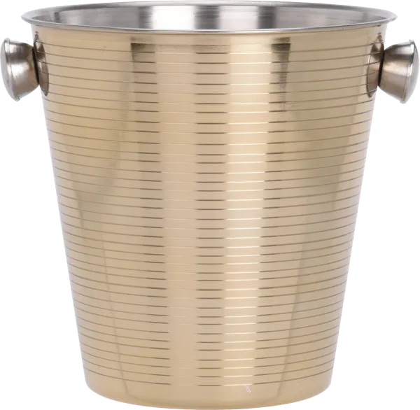 Изображение Ведерко 4л для шампанского Купман золотое с ручками Купман Интернэшнл , 1 шт