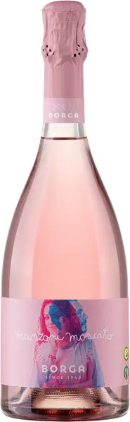 Изображение Вино игристое розовое сладкое Борга Манзоне Москато Кантине Борга с/б, 0,75 л