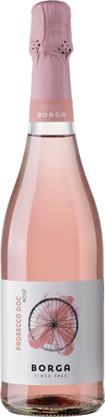Изображение Вино игристое розовое брют Борга просекко розе милизимато Кантине Борга с/б, 0,75 л