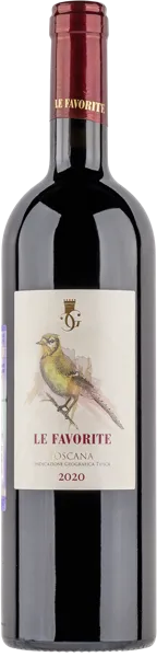 Изображение Вино красное сухое стиль №3 Мерло Тоскана Ле Фаворите 2022 Кантина Джентиле с/б, 0,75 л