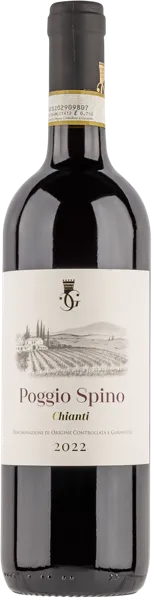 Изображение Вино красное сухое стиль №5 Санджовезе купаж Кьянти Поджио Спино 2022/2023 Кантина Джентиле с/б, 0,75 л