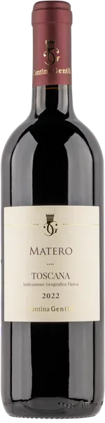 Изображение Вино красное сухое стиль №5 Санджовезе купаж Тоскана Матеро 2022 Кантина Джентиле с/б, 0,75 л