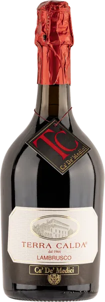 Изображение Вино игристое красное сухое Терра Кальда ламбруско Ка Де Медичи с/б, 0,75 л