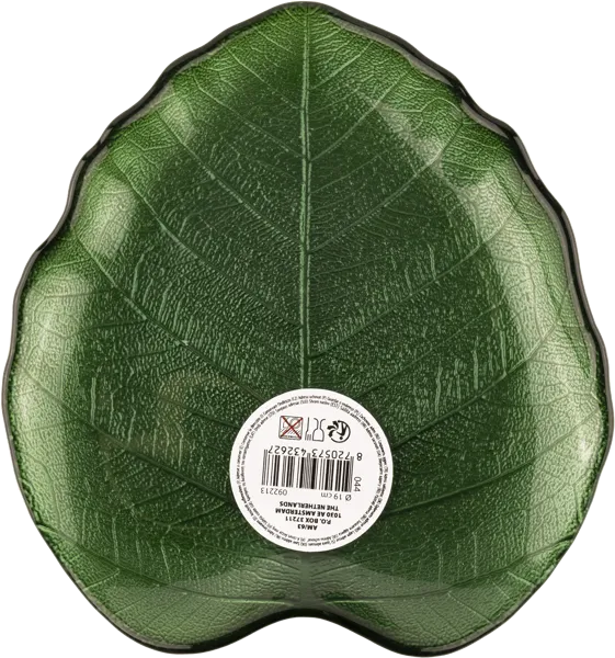 Изображение Тарелка 19см стекло Купман листок Купман Интернэшнл к/у, 1 шт