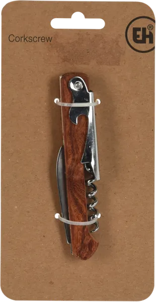 Изображение Штопор 11см для бутылок Купман нерж сталь коричневый Купман Интернэшнл к/у, 1 шт