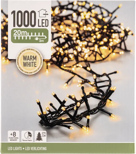 Изображение Электрогирлянда 20м Купман 1000 теплых ЛЕД ламп Купман Интернэшнл к/у, 1 шт