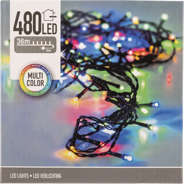 Изображение Электрогирлянда 36м Купман 480 цветных ЛЕД ламп Купман Интернэшнл к/у, 1 шт