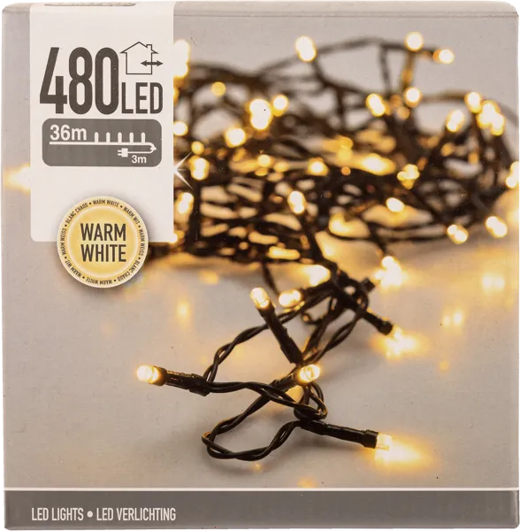 Изображение Электрогирлянда 36м Купман 480 теплых ЛЕД ламп Купман Интернэшнл к/у, 1 шт