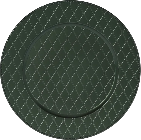 Изображение Тарелка 33см декоративная Купман темно-зеленая Купман Интернэшнл , 1 шт