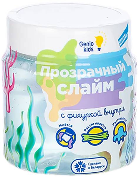 Изображение Игрушка антистресс Дженио кидс мялка-жмялка прозрачная Дженио Кидс п/у, 1 шт