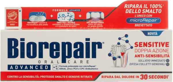 Изображение Зубная паста защита десен Биорепеир сенсетив двойное действие Косвелл к/у, 75 мл