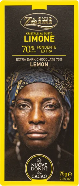 Изображение Шоколад горький 70% Заини лимон Луиджи Заини кор, 75 г