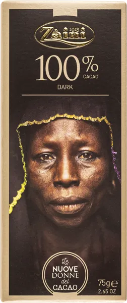 Изображение Шоколад горький 100% Заини Луиджи Заини кор, 75 г