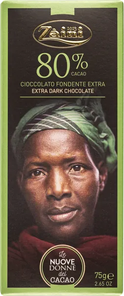 Изображение Шоколад горький 80% Заини Луиджи Заини кор, 75 г