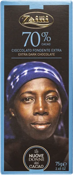 Изображение Шоколад горький 70% Заини Луиджи Заини кор, 75 г