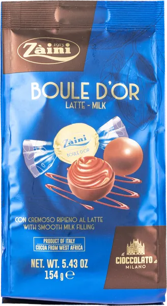 Изображение Конфеты в молочном шоколаде Заини пралине молочный крем Луиджи Заини м/у, 154 г