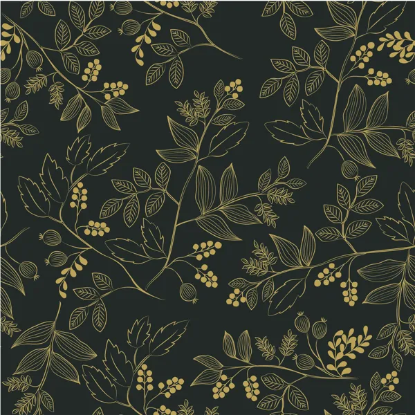 Изображение Бумага 70*100см упаковочная Би Смарт веточки джун черная Созидание м/у, 1 шт