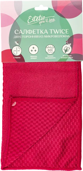 Изображение Салфетка 30см универсальная Юл Лав эстетик микрофибра Юл Лав к/у, 1 шт