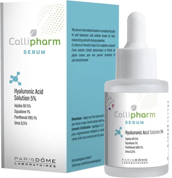 Изображение Сыворотка питание для лица Каллифарм гиалуроновая кислота Лабораториес Пэрис к/у, 30 мл