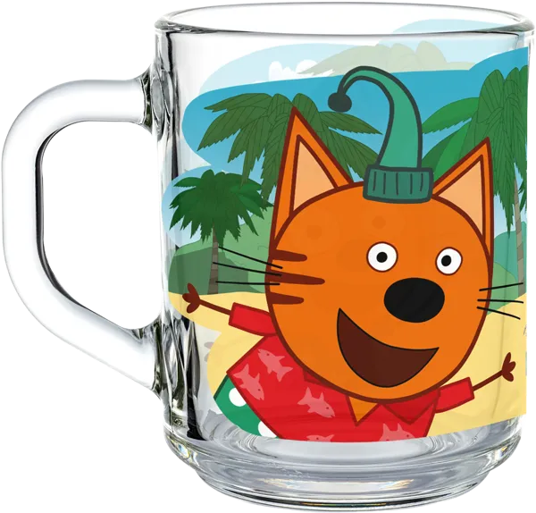Изображение Кружка 230мл стеклянная НД плэй три кота море приключений ОСЗ ООО к/у, 1 шт