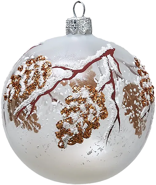 Изображение Шар №5 Шишечки стекло Ёлочка С 1859 Клинская игрушка к/у, 1 шт