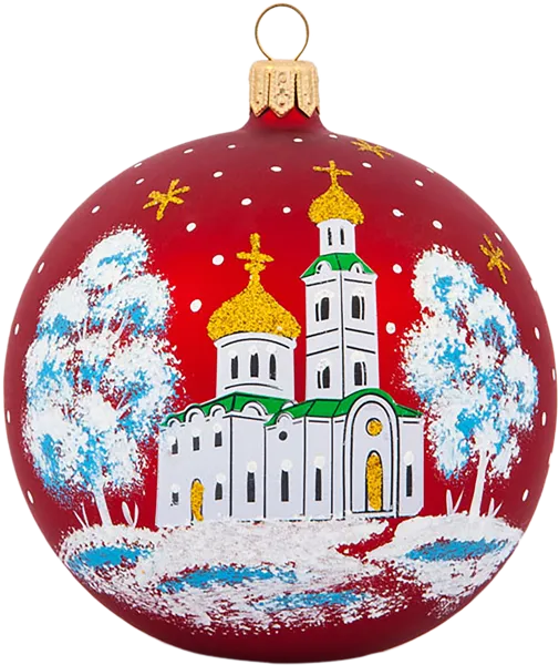 Изображение Шар 5 Просторы стекло Ёлочка С1075 Клинская игрушка к/у, 1 шт