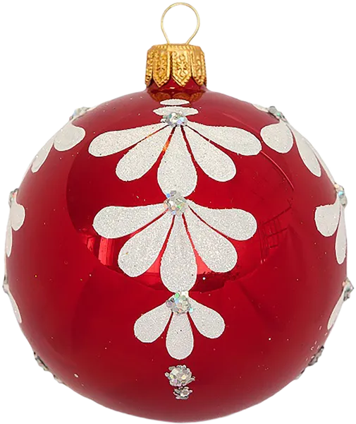 Изображение Шар 4 Серьги стекло Ёлочка С1936 Клинская игрушка к/у, 1 шт