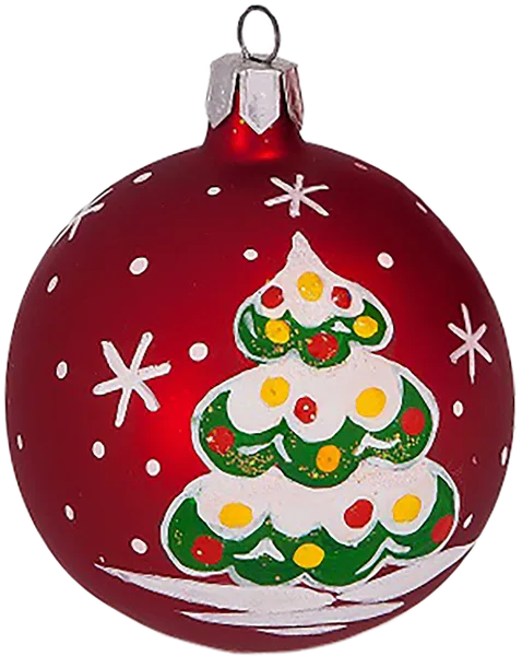 Изображение Шар 2 Еловый стекло Ёлочка С1922 Клинская игрушка к/у, 1 шт