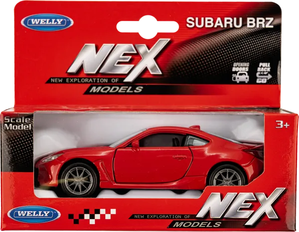 Изображение Машина 1:38 в ассортименте Велли субару brz Велли Фэктори ЛТД к/у, 1 шт