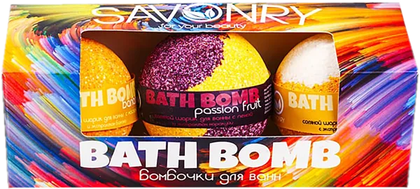 Изображение Набор гейзеров подарочный Савонри маракуйя, банан, дыня Савонри ООО к/у, 1 шт