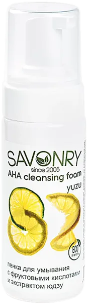 Изображение Пенка для сухой кожи лица Савонри АНА-кислоты, юдзу питание Савонри ООО п/у, 150 мл