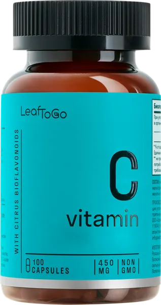 Изображение Комплекс витаминный ЛифТуГоу витамин С Органик Тренд п/б, 100 шт