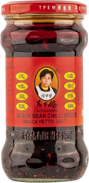 Изображение Соус Острый Лао Ган Ма из черных соевых бобов Гуиянг Нанминг с/б, 280 г