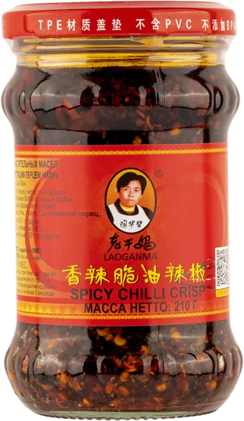 Изображение Соус Острый Лао Ган Ма с перцем Чили Гуиянг Нанминг с/б, 210 г
