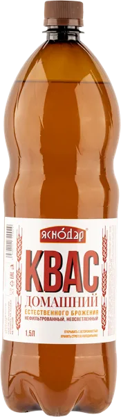 Изображение Квас живого брожения Яснодар домашний Пересвет п/б, 1,5 л