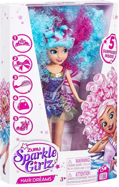 Изображение Кукла с аксессуарами Спаркл гёлс роскошные волосы Зуру п/у, 1 шт