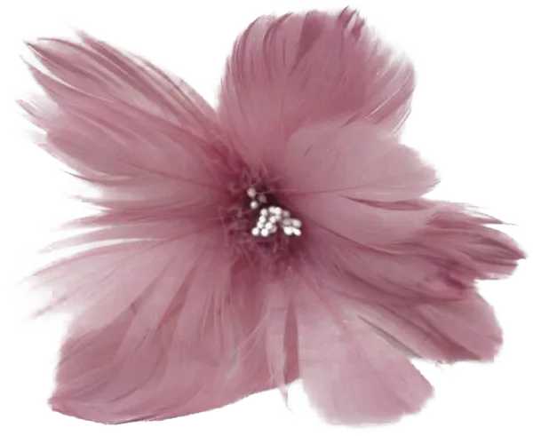 Изображение Цветок 10*13см розовый Мэджик Тайм из гусиного пера Феникс-Презент м/у, 1 шт