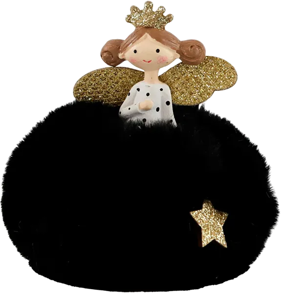 Изображение Фигурка 9см черно-белая Хофф ангел помпон Хофф Интерьер , 1 шт