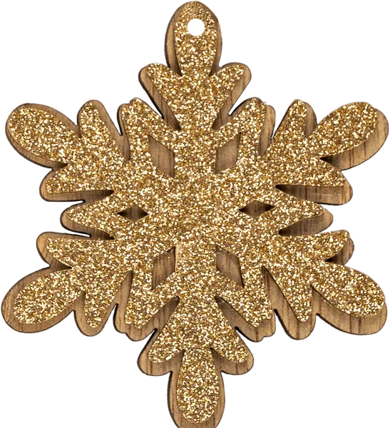 Изображение Елочное украшение 7см Хофф снежинка из дерева Хофф Интерьер , 1 шт
