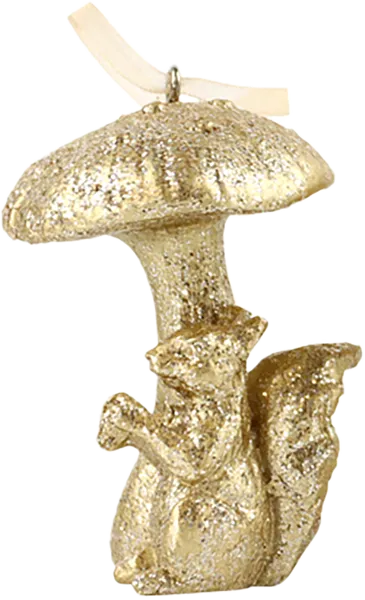 Изображение Елочное украшение 6,5см Хофф золотой грибочек Хофф Интерьер , 1 шт